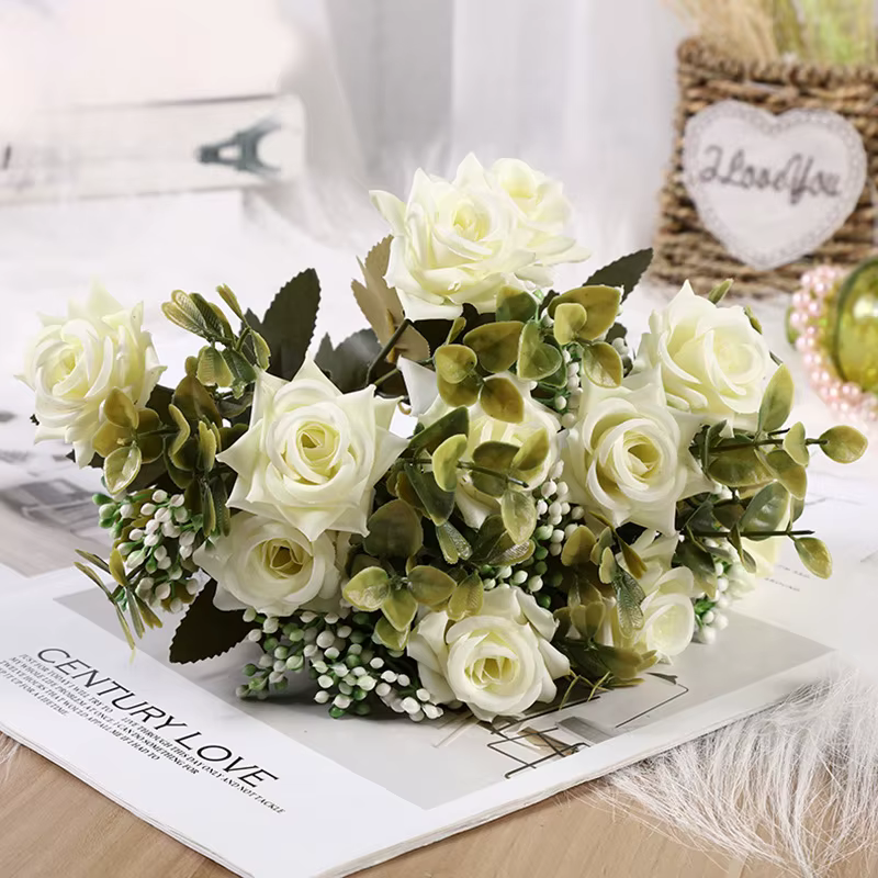 Belle Imitation pivoine Rose frisée fleur de soie bricolage maison jardin fête mariage décor fleurs artificielles
