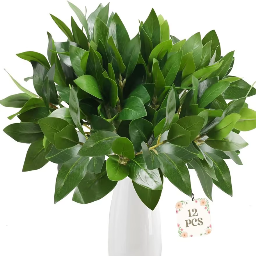 Fleurs artificielles Plantes Feuille De Mariage Maison Chambre Table Festival Décorations Bouquet De Mariée Jardin Cour Accessoires Art Mur