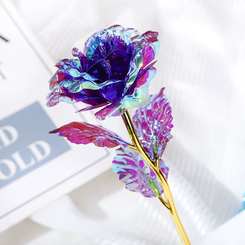 1 pièces fleur artificielle feuille Rose