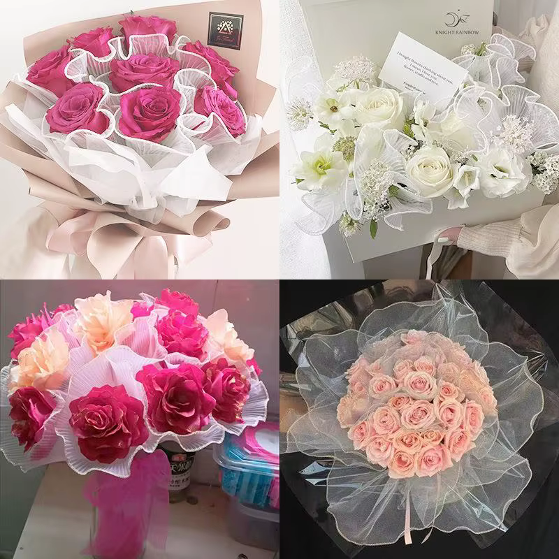 Papier d'emballage de fleurs 28cm x 4yard