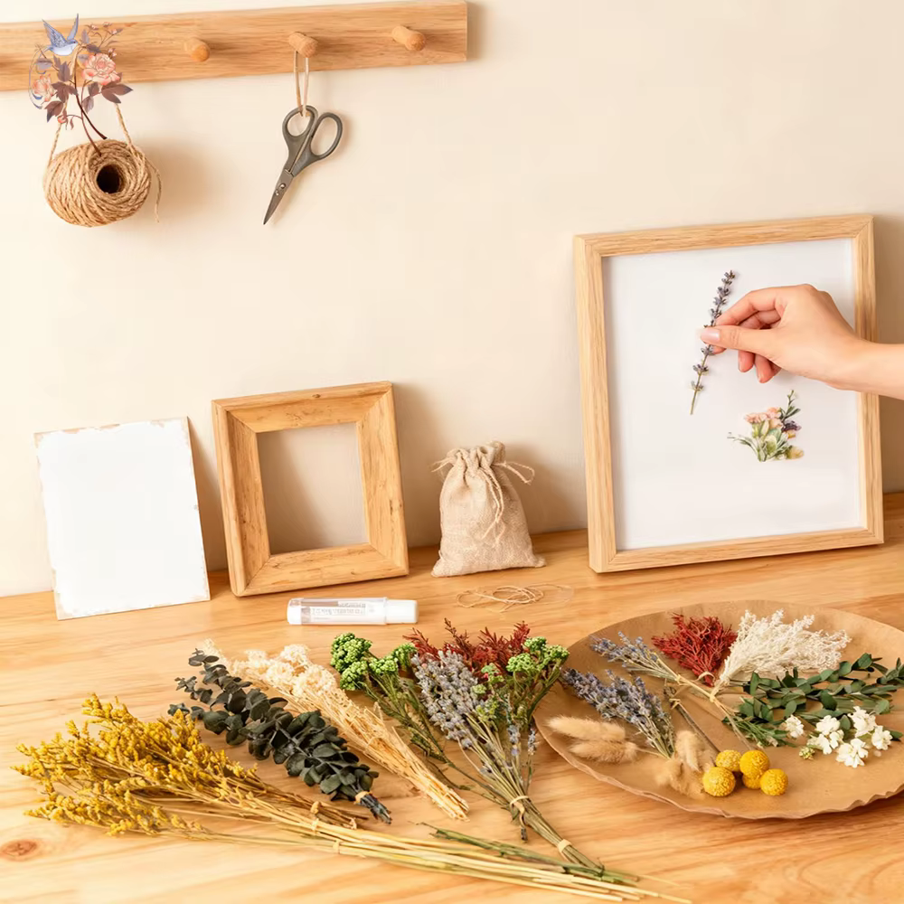 Bouquet de fleurs séchées fait main