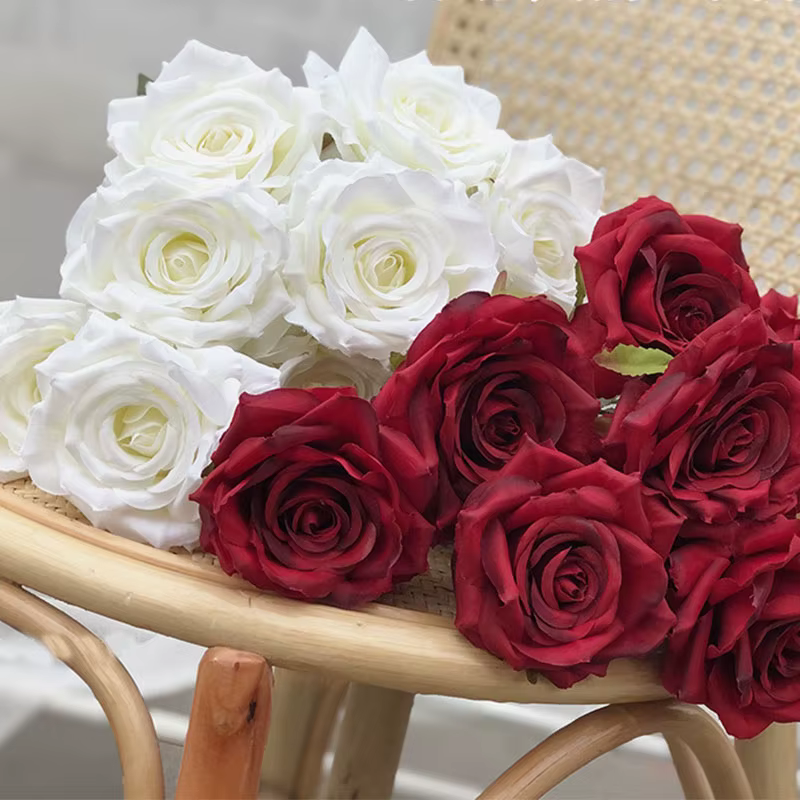 Roses Artificielles pour Décoration de Maison
