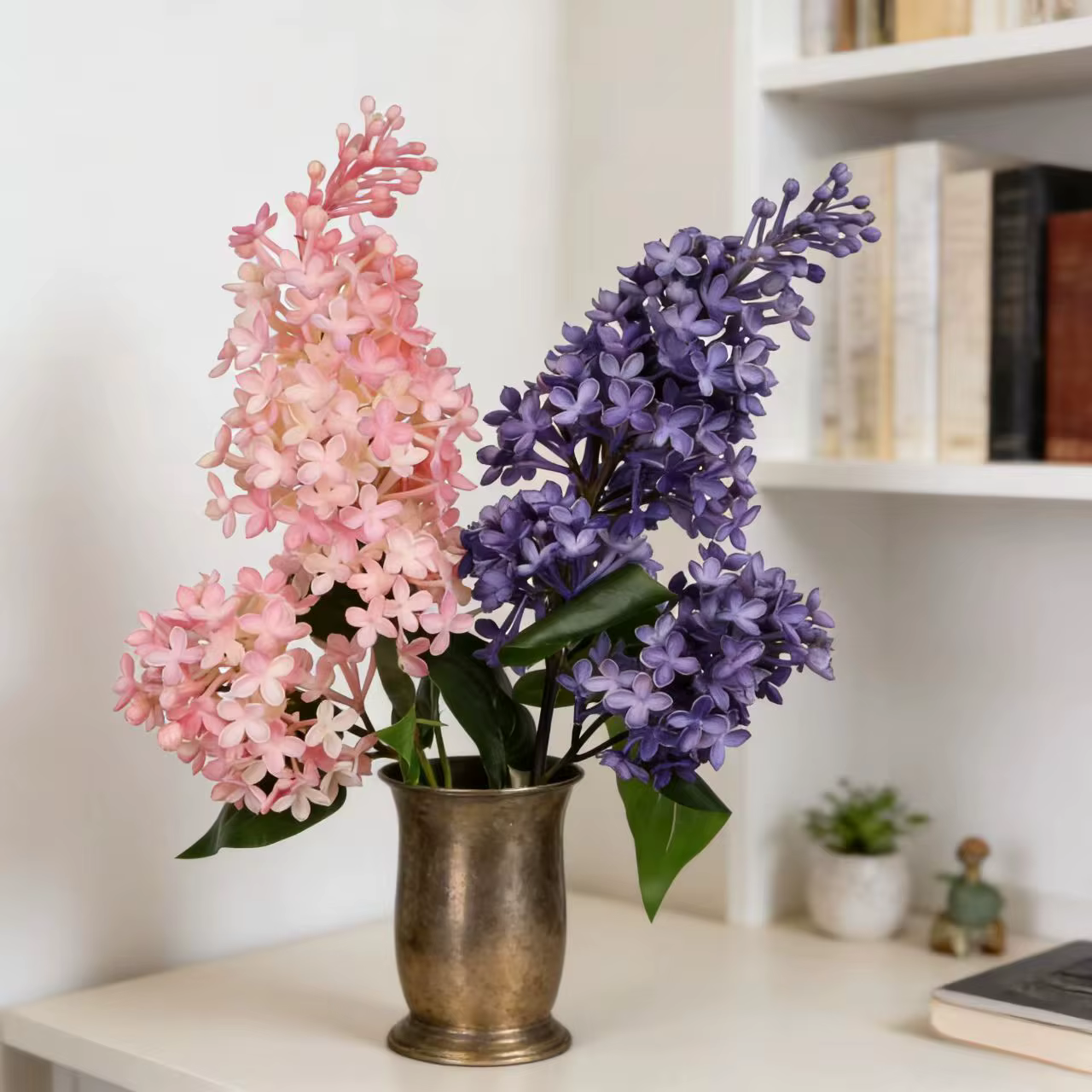 Bouquet de fleurs artificielles lilas 28 pouces