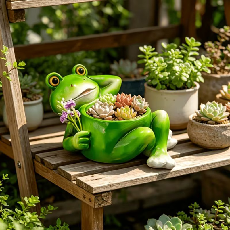 Jardinière jardin ouaouaron