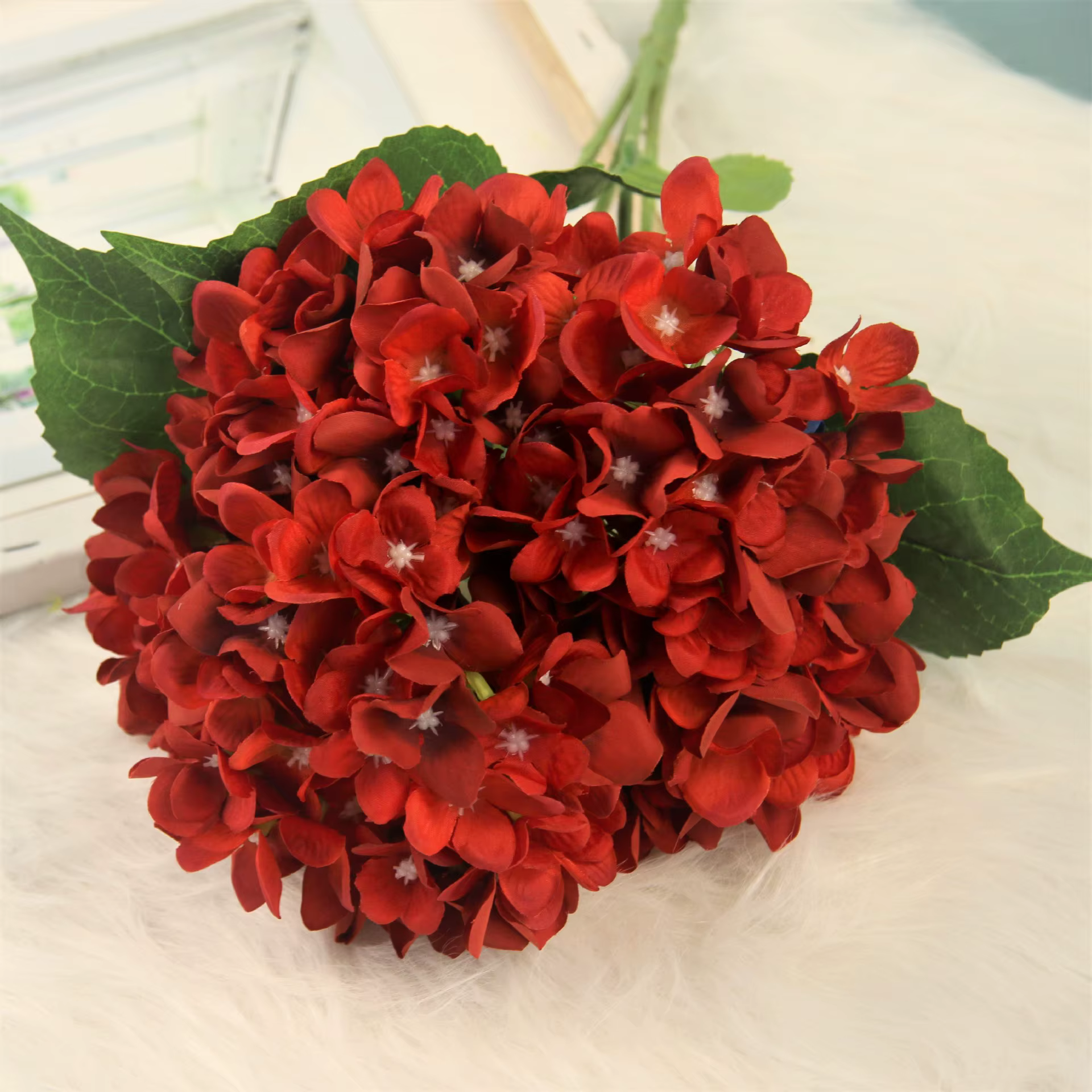 Bouquet de simulation d'hortensias