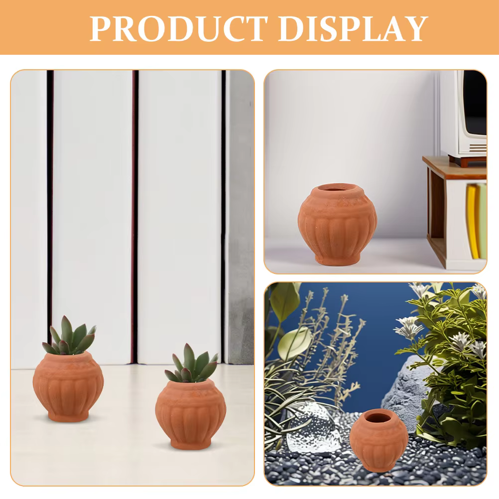 Mini bassin en terre cuite Cupidon pour femmes, 2 pièces, petits Pots de plantes, accessoires succulents, bol en argile fait à la main, mignon