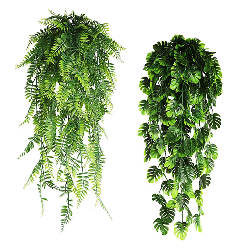 Plantes artificielles suspendues