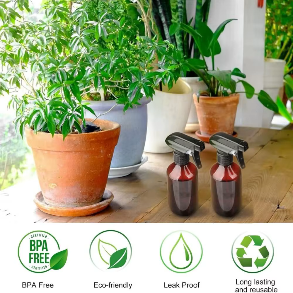 Bouteille de pulvérisation d'eau pour plantes en plastique sans BPA