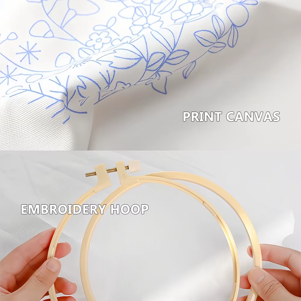 Kits de points de croix en toile imprimée