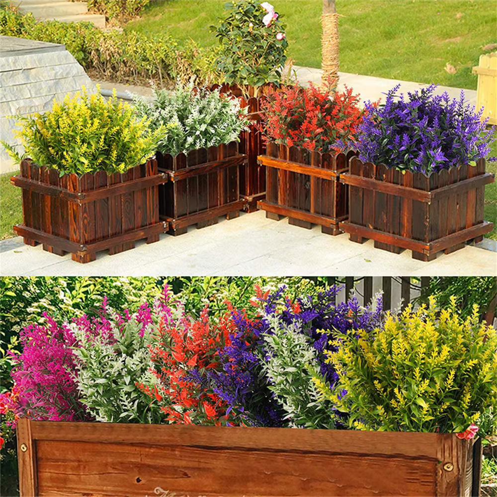 Décor de jardin, fleurs artificielles à faible entretien