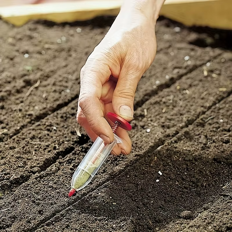 Mini planteur de semis pour les cadres de plantes, réglable, déterminer la fleur, seringue enge, distributeur de semis, outils de semis de jardin