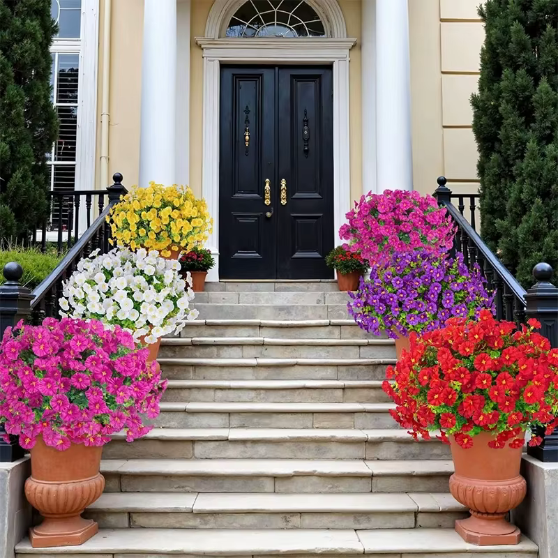 Fleurs artificielles en soie