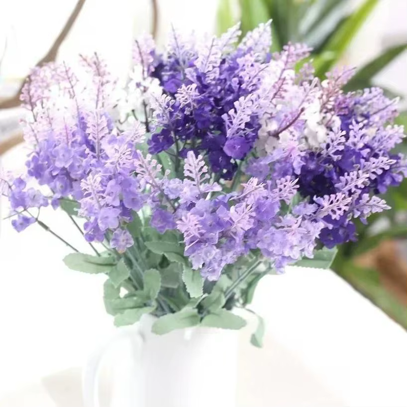 1 Bouquet de fleurs artificielles de lavande