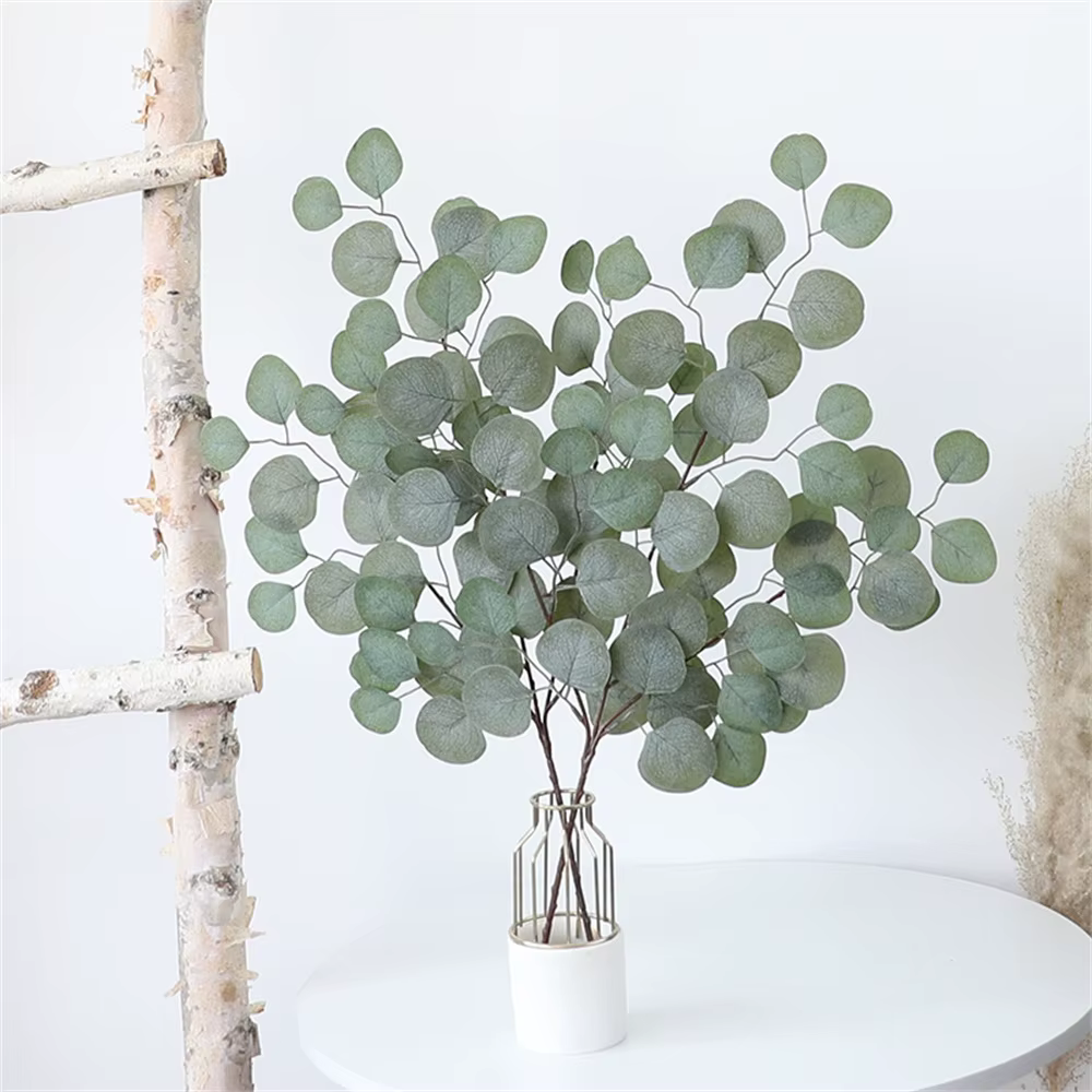 Plantes Artificielles Feuilles D'eucalyptus En Plastique