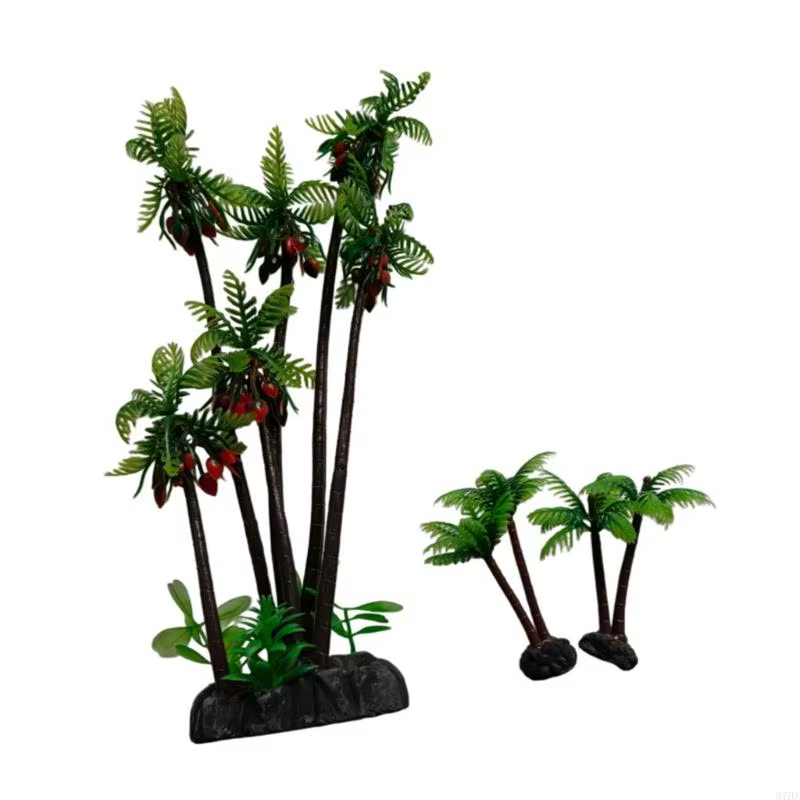 Aquariums paysage arbre cocotier modèle