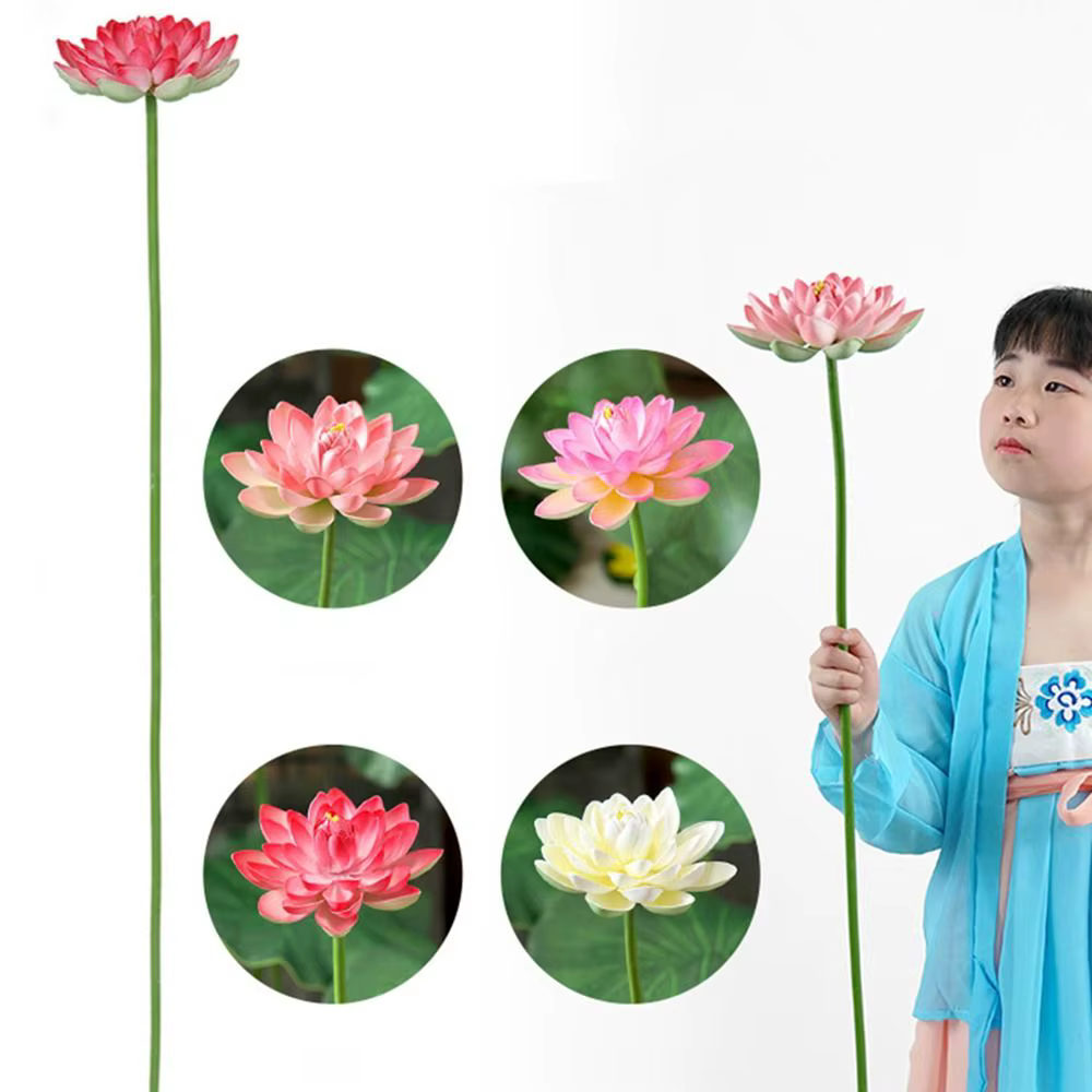 Fleur artificielle paysagère artistique à longue tige pour décoration DIY