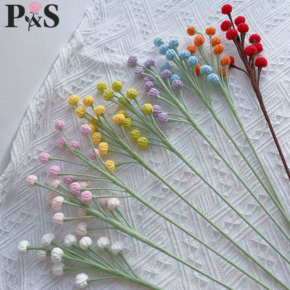 Snowberry – fleur au Crochet faite à la main