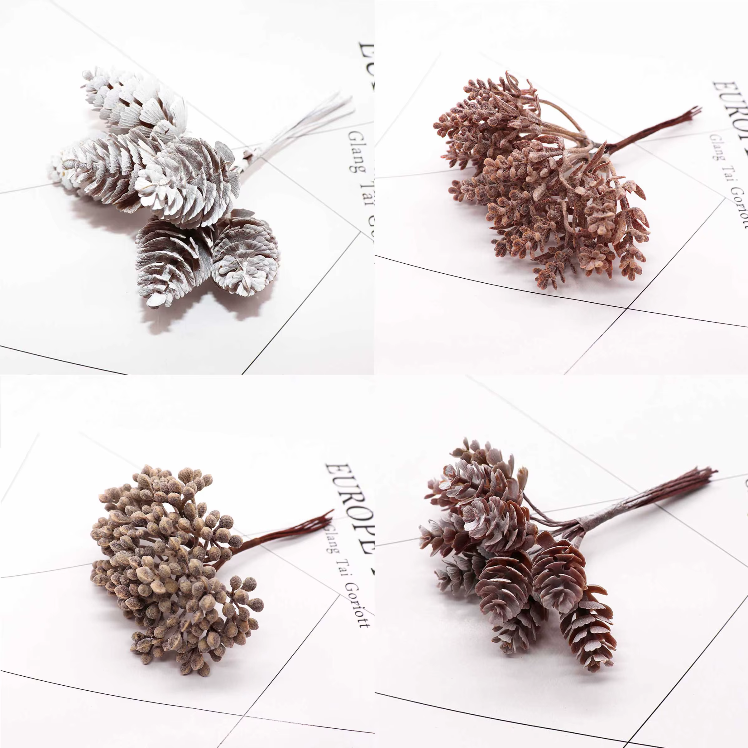 Fleurs artificielles en forme d'ananas