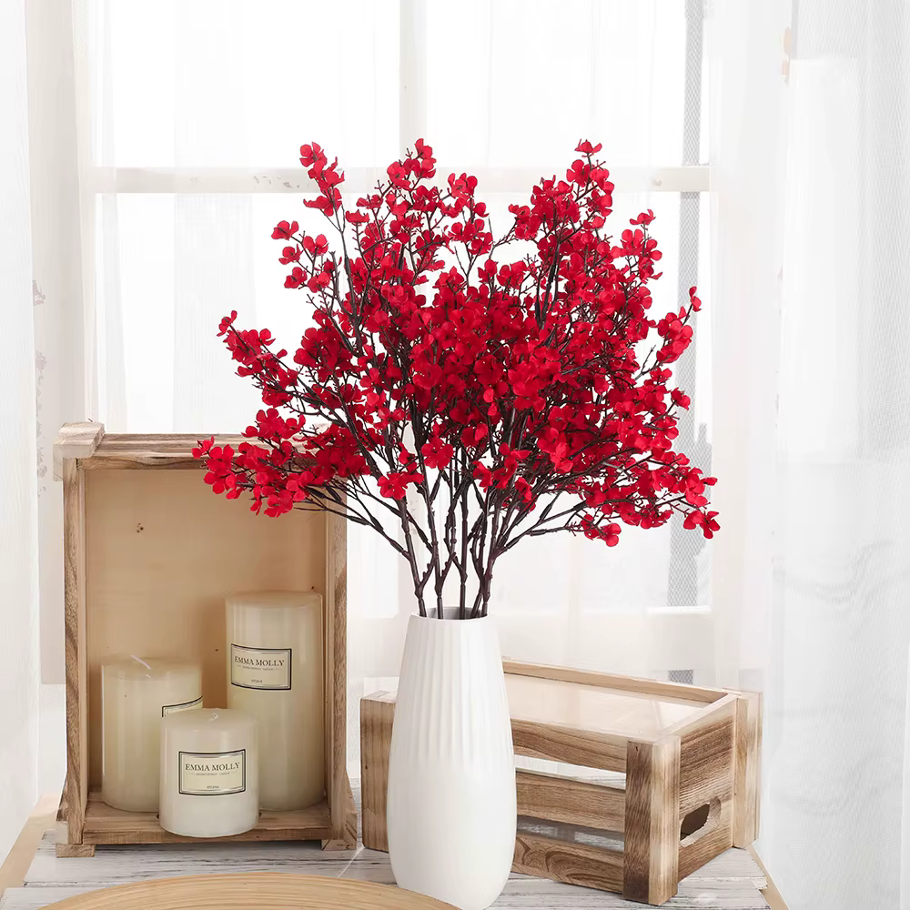 50CM souffle de bébé fleur artificielle soie gypsophile longues Branches décor à la maison plantes faux fête de mariage bricolage décoration ornements