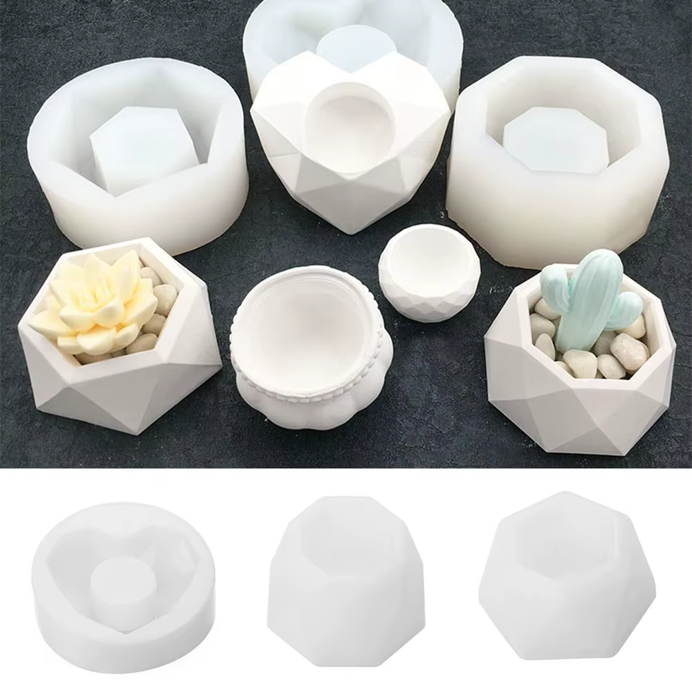 Moules en silicone pour pot de fleurs succulentes