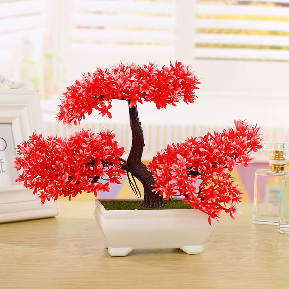Sapin décoratif en plastique en pot pour salutation des invités