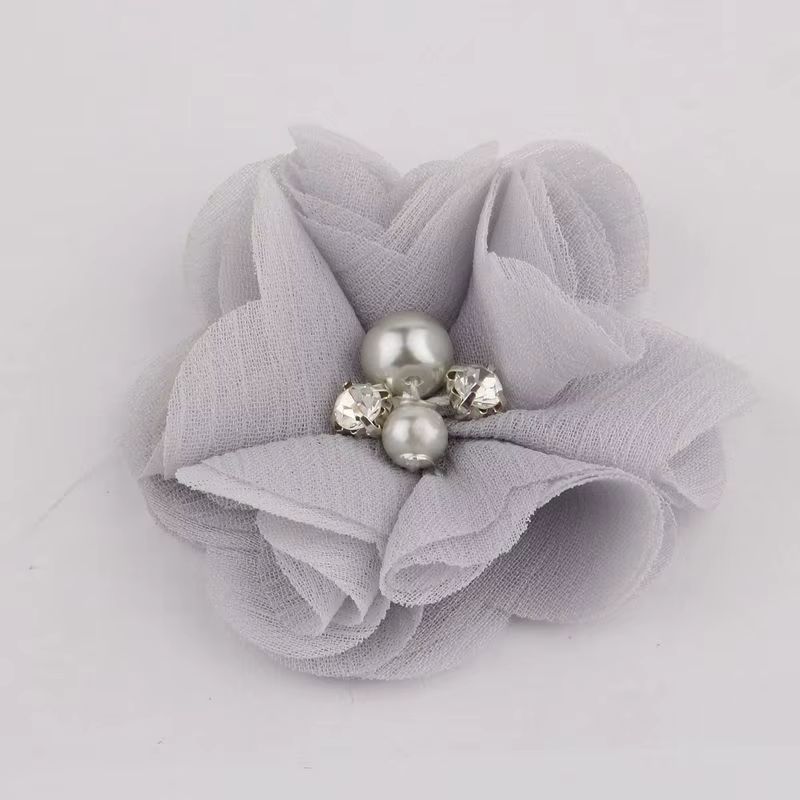 Mini fleurs artificielles en tissu mousseline de soie