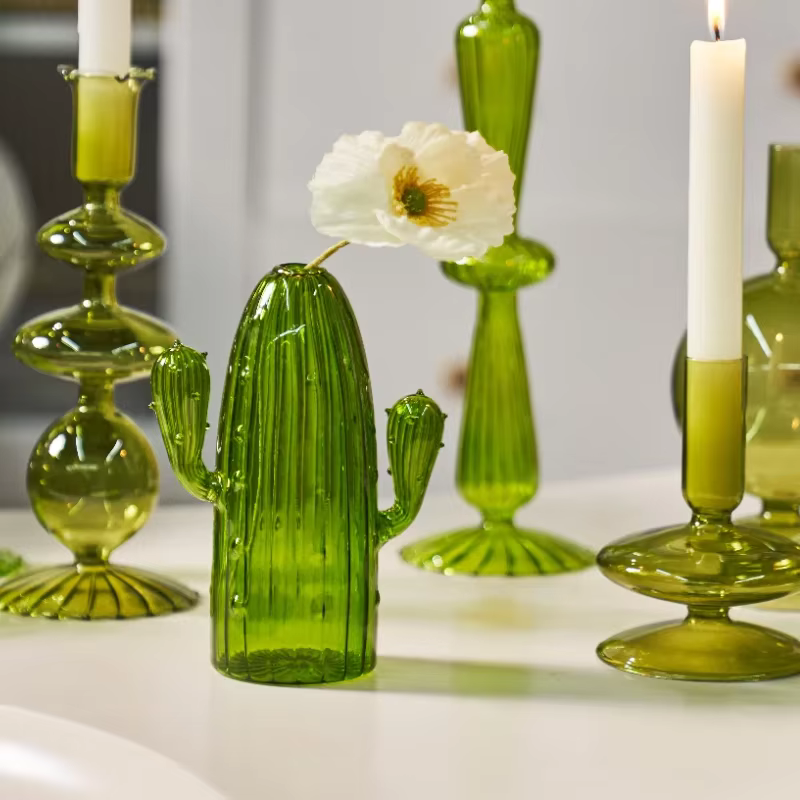 Vase en verre pour plantes hydroponiques