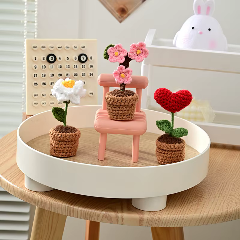 Fleurs au crochet faites main