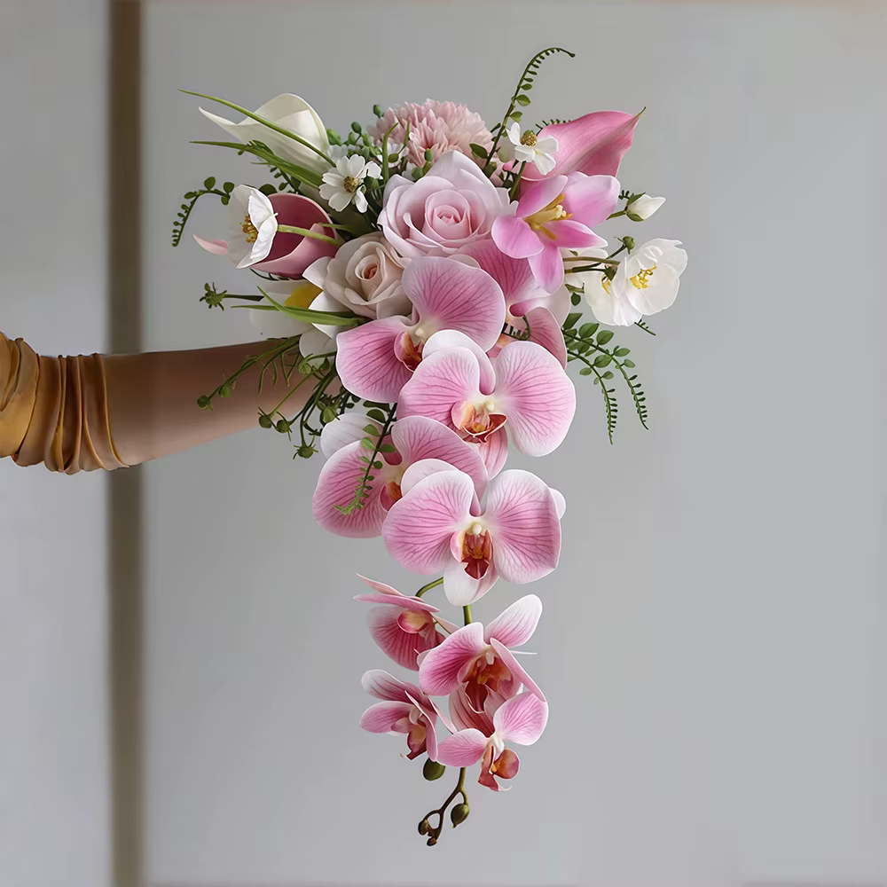 Bouquet de Mariage Cascade Effet Cascade