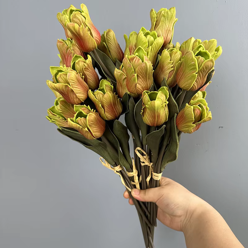 6 pièces de fleurs artificielles en PU