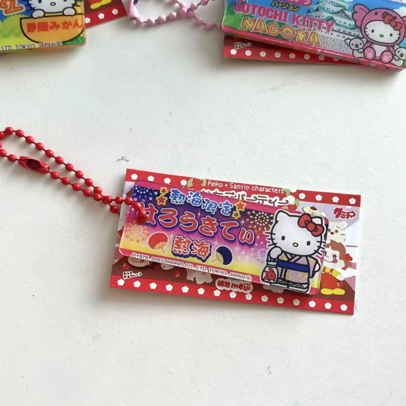 Porte-clés pendentif en acrylique Hello Kitty, motif dessin animé mignon, décoration tendance, produits populaires, cadeaux de festival, articles pour femmes, vente en gros