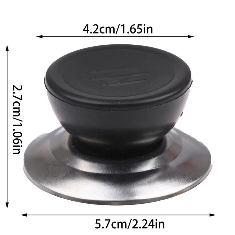 Bouton de Pot en verre et plastique universel