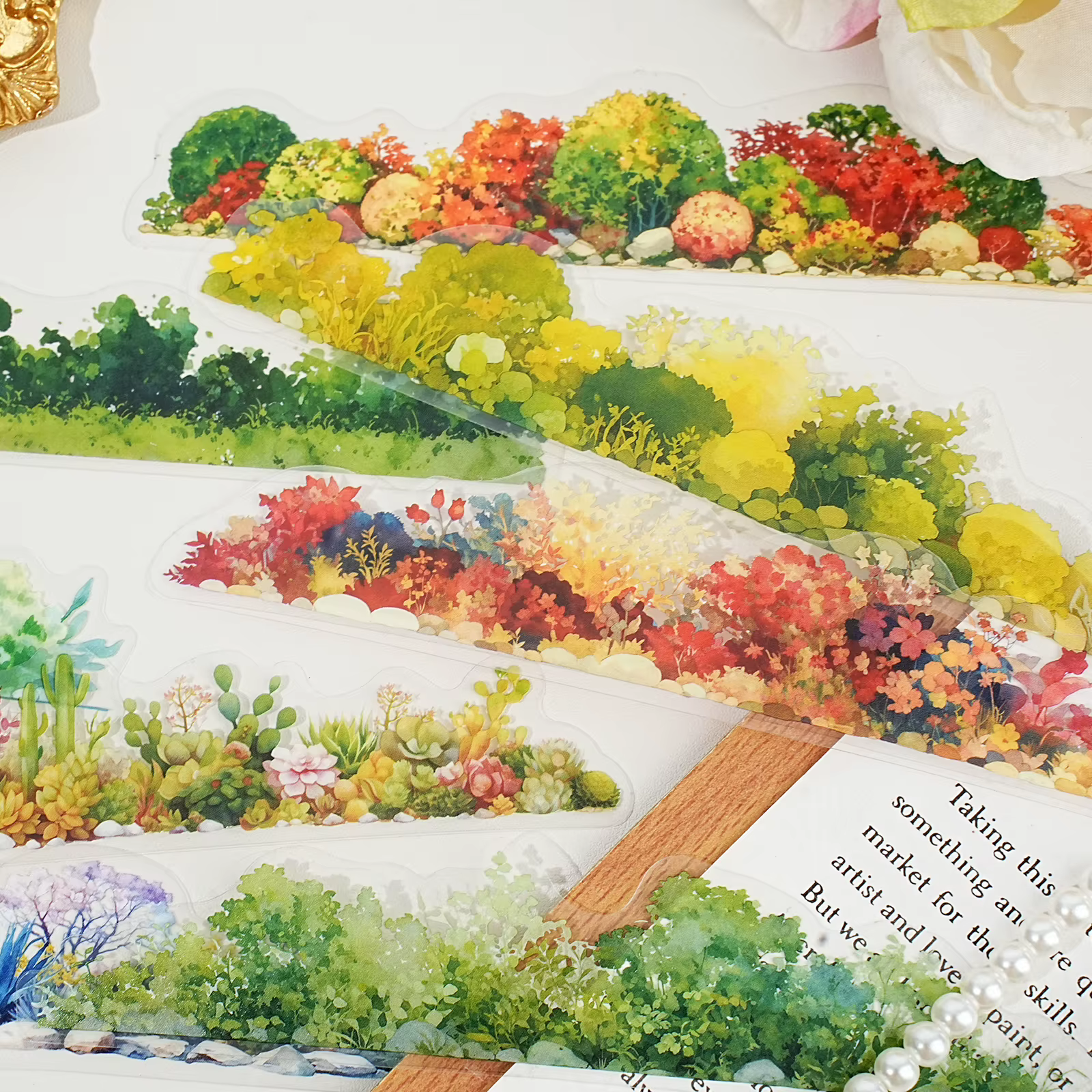Etori Life 15 autocollants colorés pour bordures de plantes