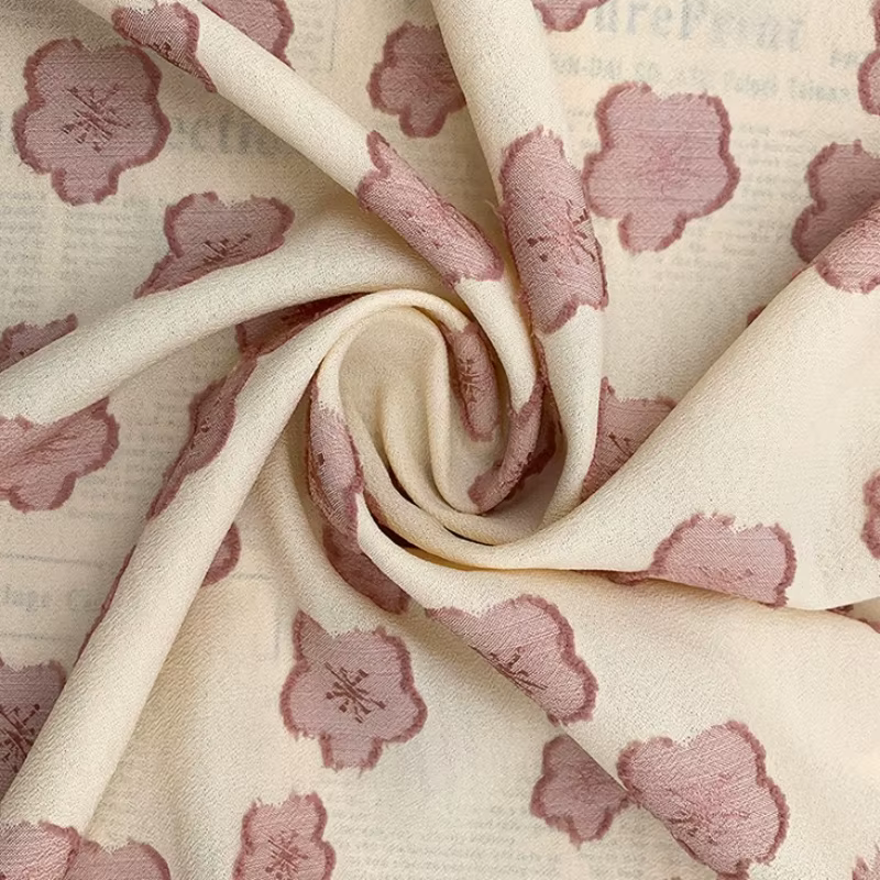 Tissu gaufré en crêpe de mousseline de soie
