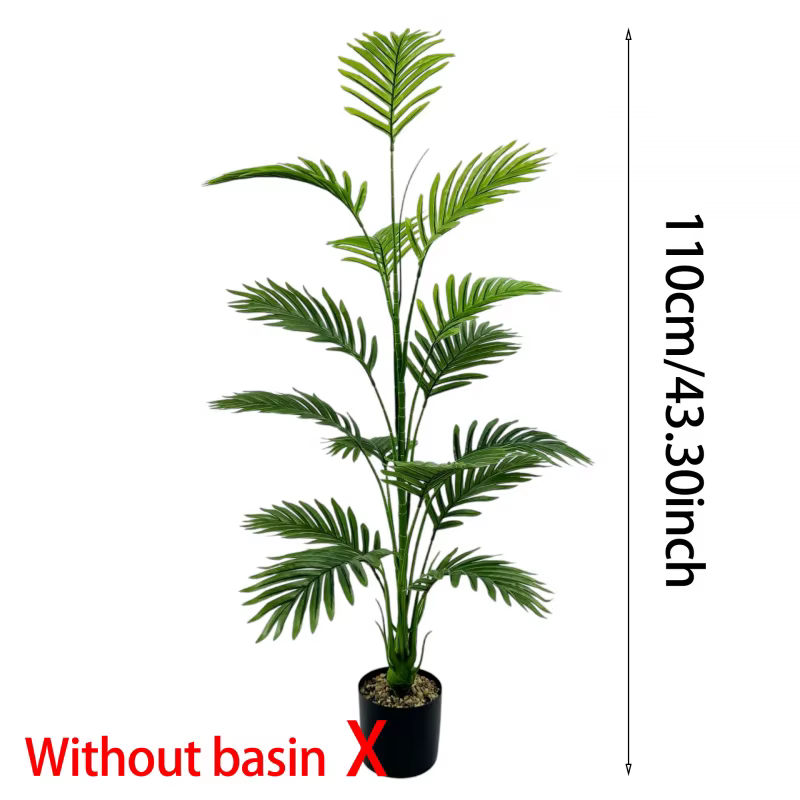 Grande plante de palmier artificielle 15 feuilles - Choix parfait pour la décoration de la maison et du bureau
