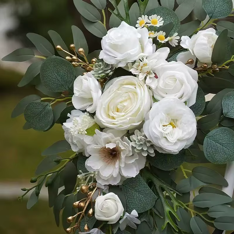 Kit de fleurs artificielles pour arc de mariage