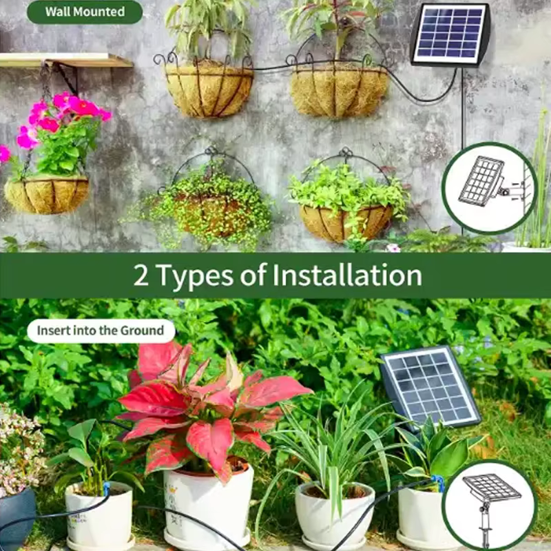 Kit d'irrigation solaire intelligent 6V 2W pour plantes en pot
