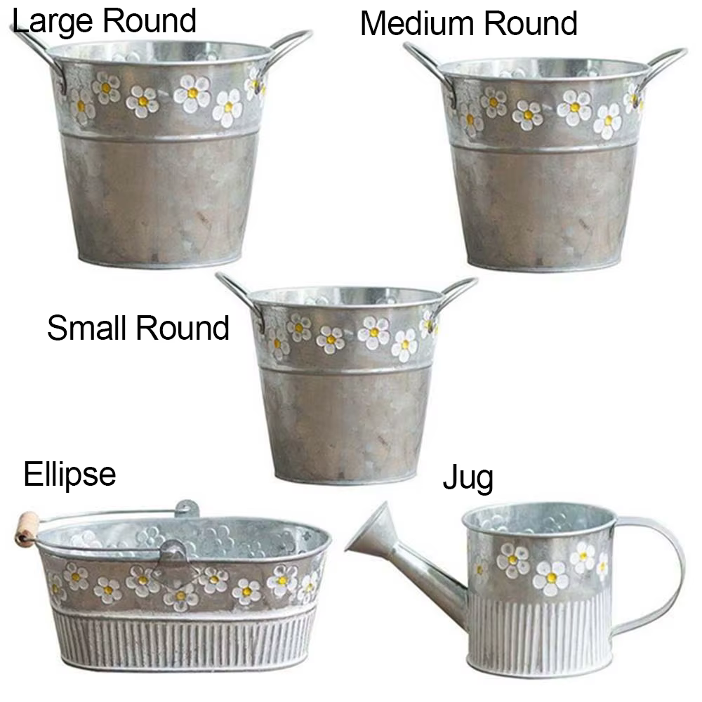 Bureau balcon décor plantes seau de rangement succulente plantation Pot de fleurs Pot de fleur Vintage