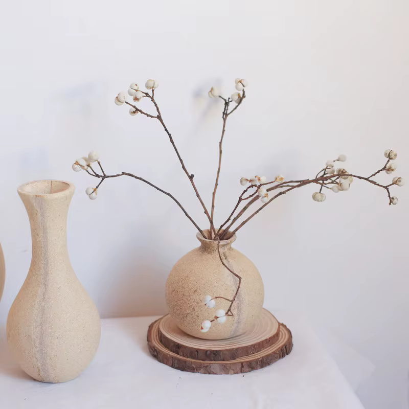 Vases en bois, vase pour arrangement floral