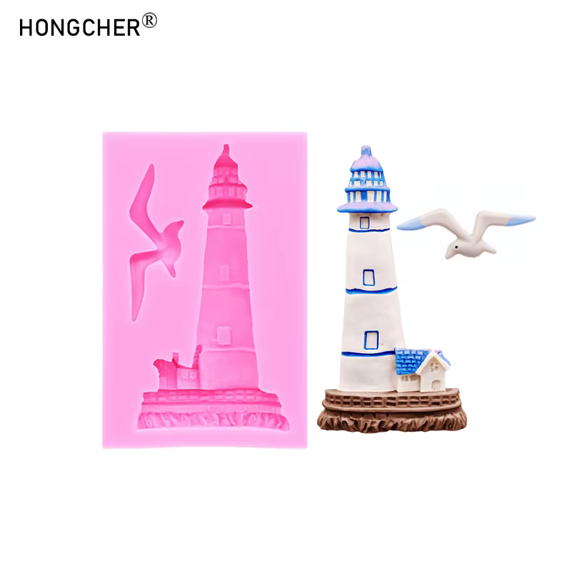 Cabane phare créatif Micro paysage résine accessoire décoration goutte