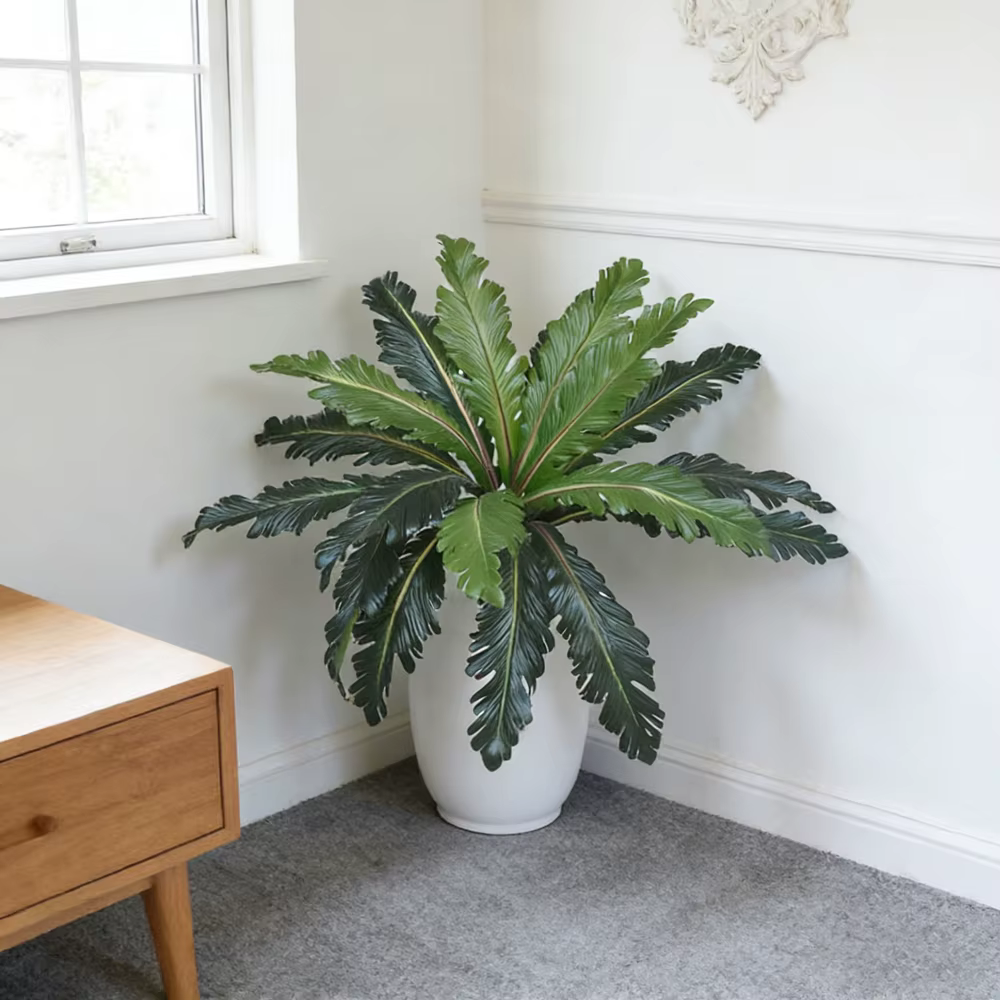 Plantes artificielles de fougère tropicales vertes de 45-50 cm