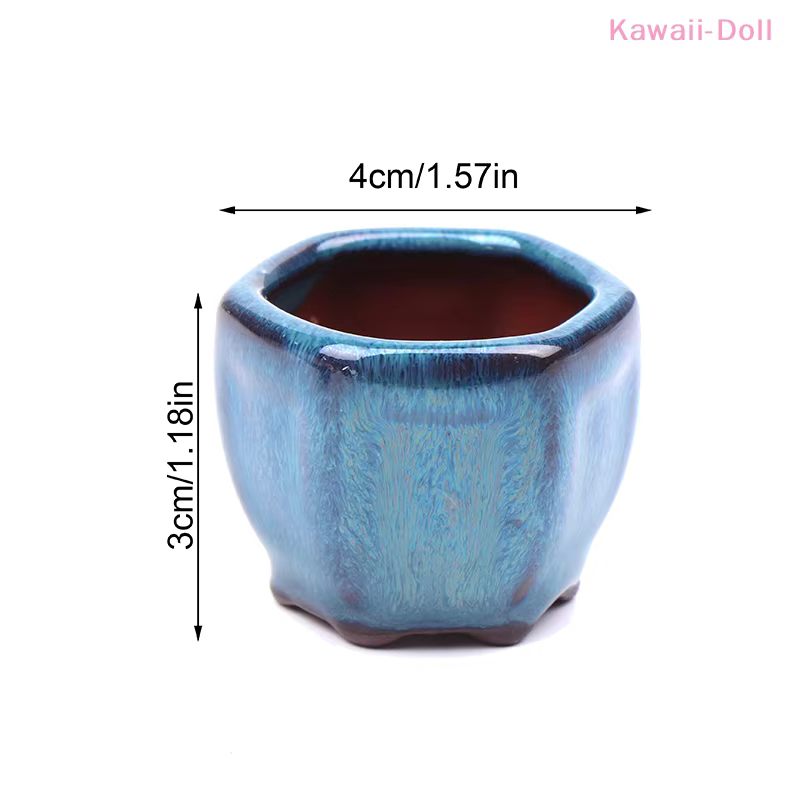 Mini pots de fleurs pour maison de poupée