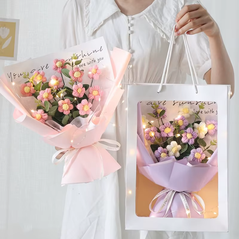 Bouquet de fleurs au crochet