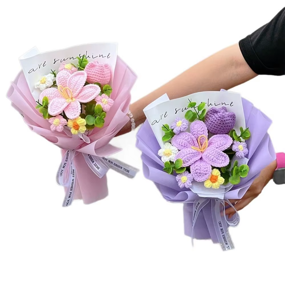 Bouquet de fleurs en coton de qualité