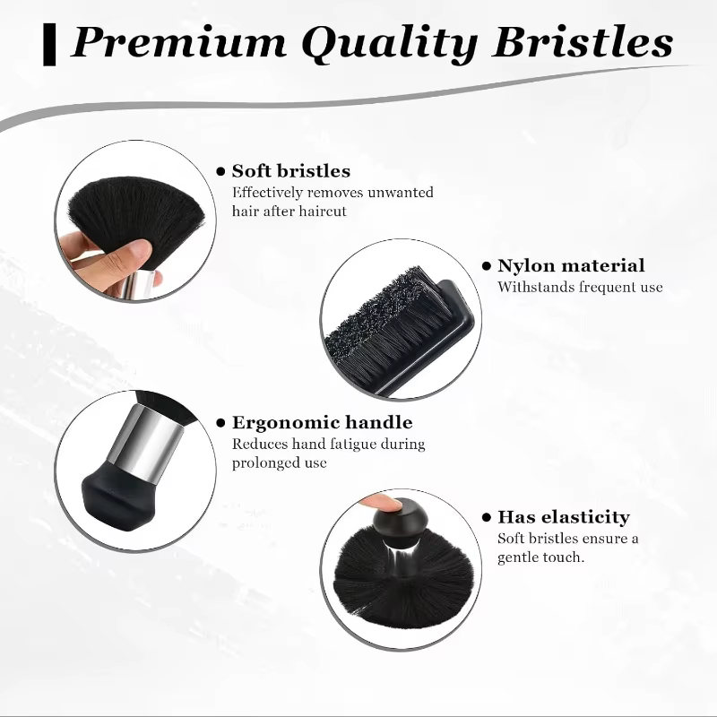 Accessoires de barbier essentiels, fournitures de nettoyage pour salon de coiffure, coiffeurs professionnels, plumeau de cou, outil de plumeau pour barbiers