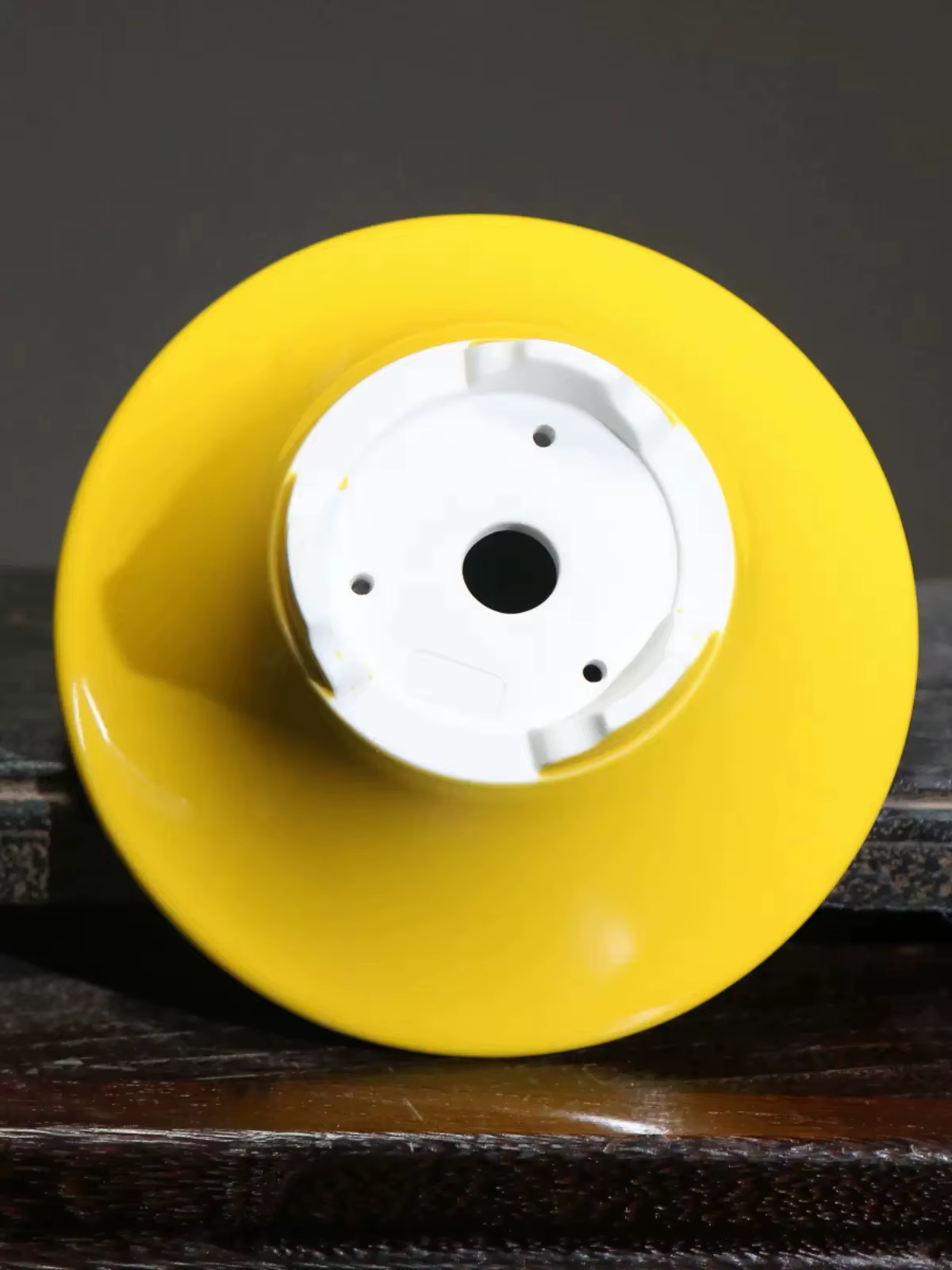 Pot à bonsaï rond en porcelaine émaillée colorée