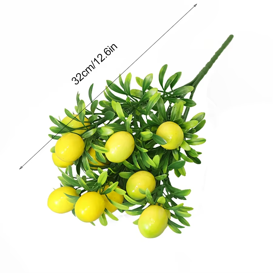 Branche de citron artificielle très réaliste