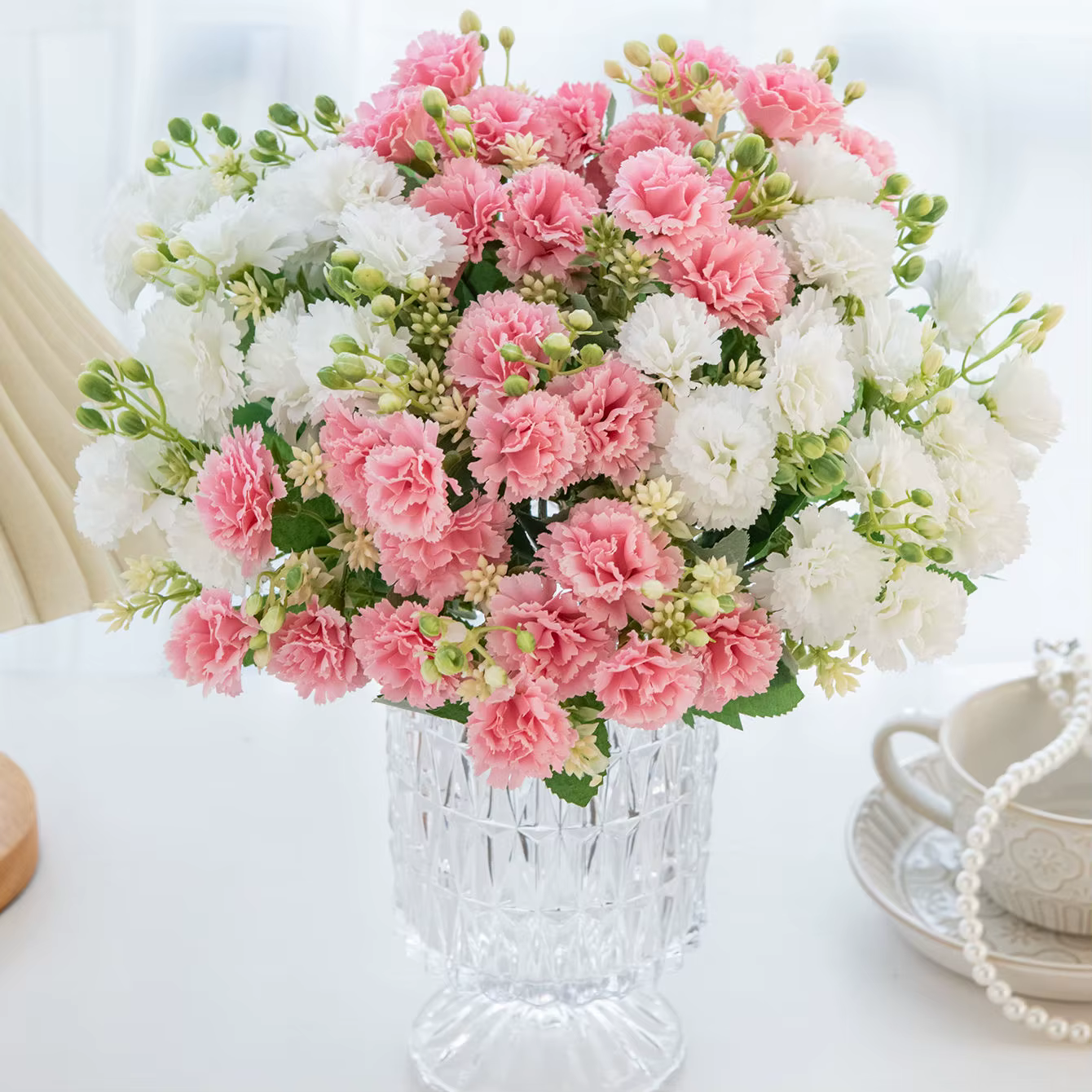 Fleurs artificielles en soie