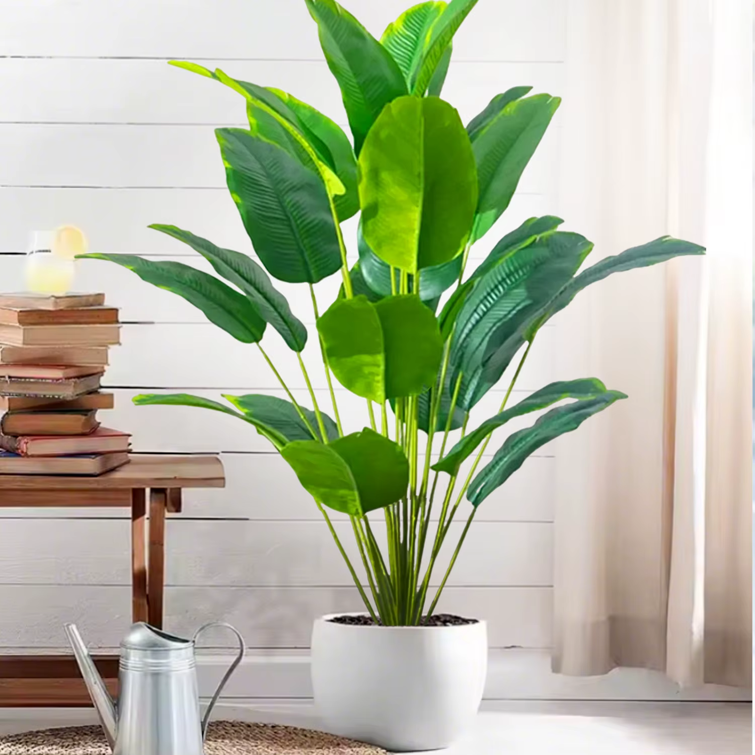 Palmier artificiel - grande plante tropicale artificielle adaptée à la décoration intérieure et extérieure sans pot