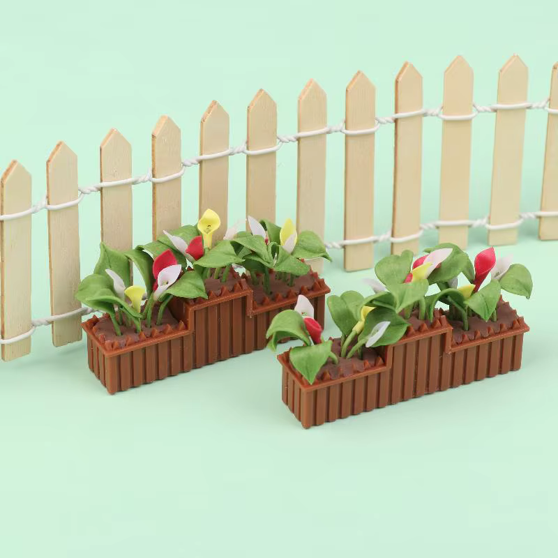 Plante en pot miniature Calla Lily 1:12
